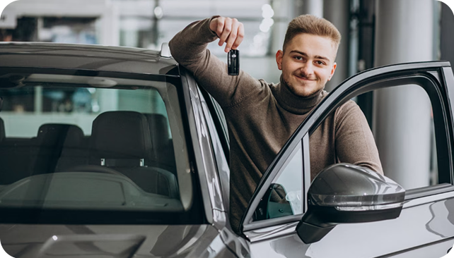 boy with a car got unemployed car loan hassle free