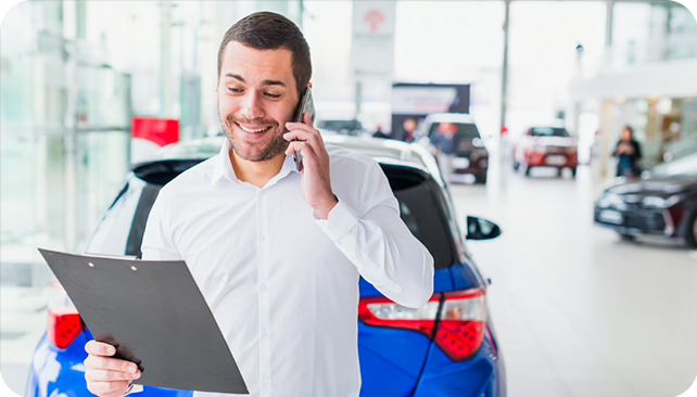 salesman calling for third chance car loan