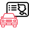 car and license icon